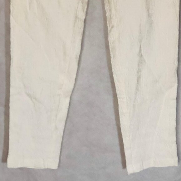 Soho apparel athleta pants white zipper rayon blend skinny stretch small READ - Picture 9 of 11